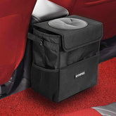 Ryhpez front view of car trash can shows neat containment benefit