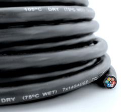 Ryukiro close-up of color-coded 14 gauge wires showing clear SAE markings and easy matching