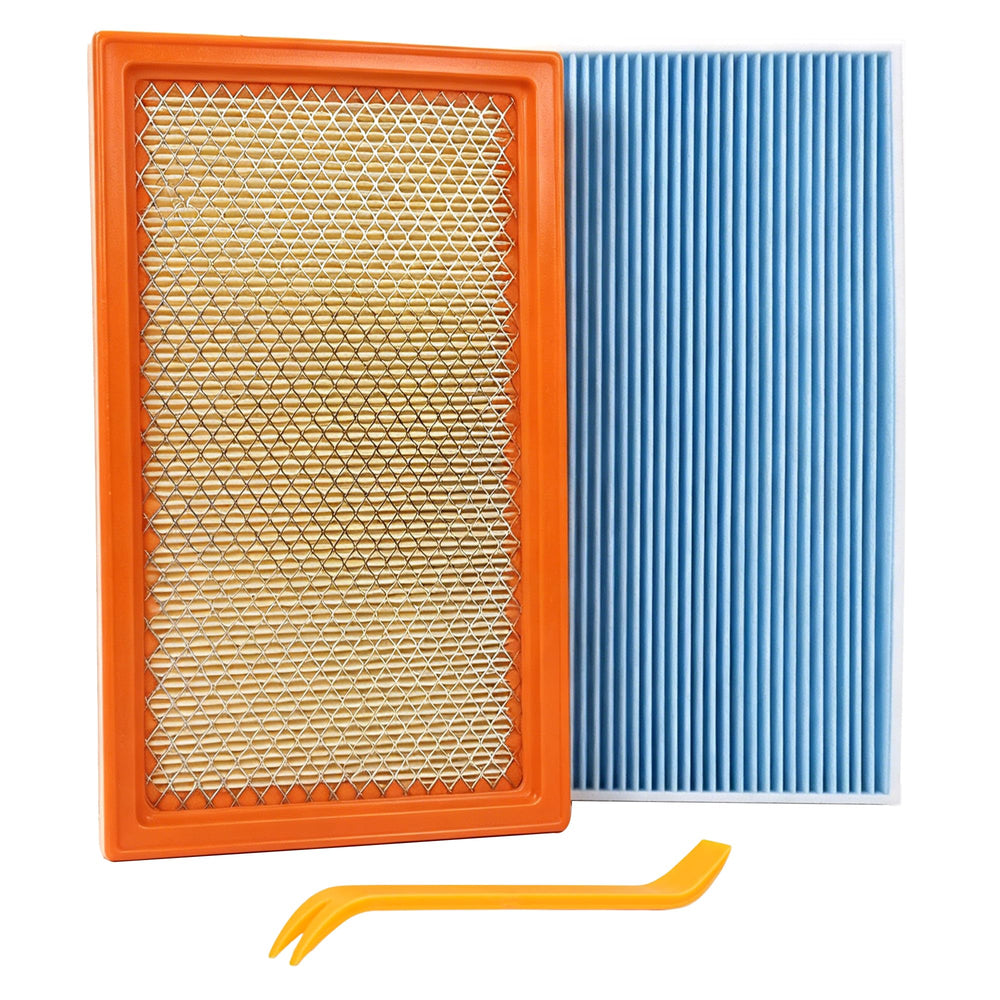 ryvclim front packaging shows complete engine and cabin filter kit, convenient replacement