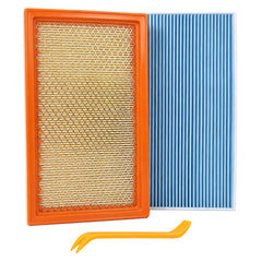 ryvclim front packaging shows complete engine and cabin filter kit, convenient replacement