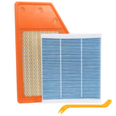 ryvclim engine filter front view showing pleated media and improved protection