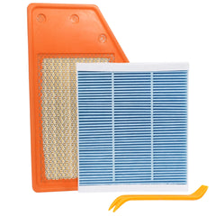ryvclim engine filter front view showing pleated media and improved protection