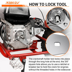RZEOZU keyway and nuts close-up for easy secure installation