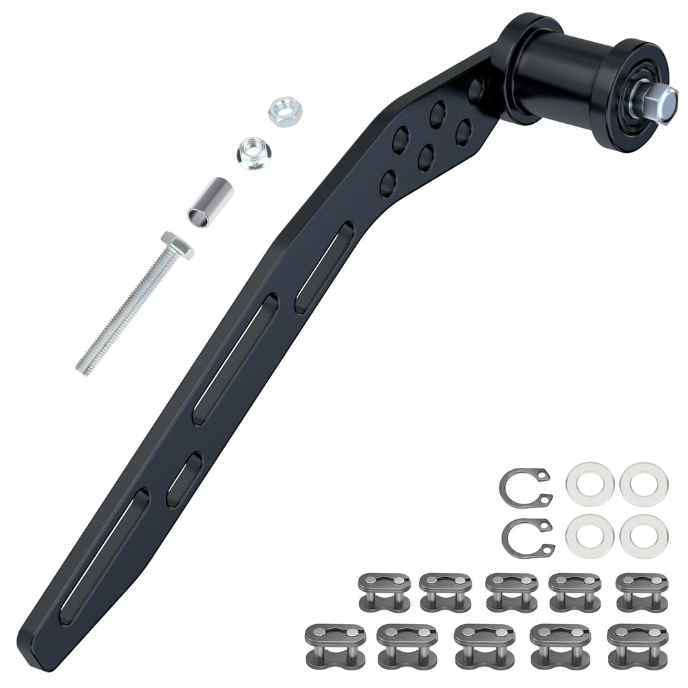 RZEOZU tensioner front assembly showing robust bracket, improved chain control