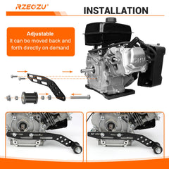 RZEOZU bracket detail with multiple holes for flexible mounting positions