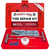 Safety Seal front case view showing organized repair kit and durable storage