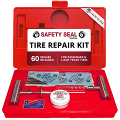 Safety Seal front case view showing organized repair kit and durable storage