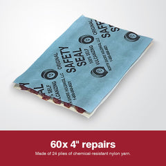 Safety Seal repairs beside an insertion tool demonstrating compatibility for quicker repairs