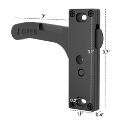 Safoner door keeper and outside striker assembled demonstrating secure latch alignment benefit