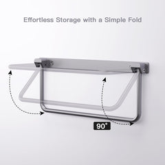 Safoner folded flat rack profile saving space inside an RV