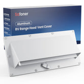 Safoner front exterior vent cover showing clean finish and durable protection