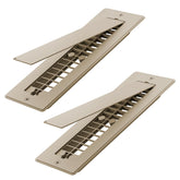 Safoner aluminum front register overhead view showing clean modern fit