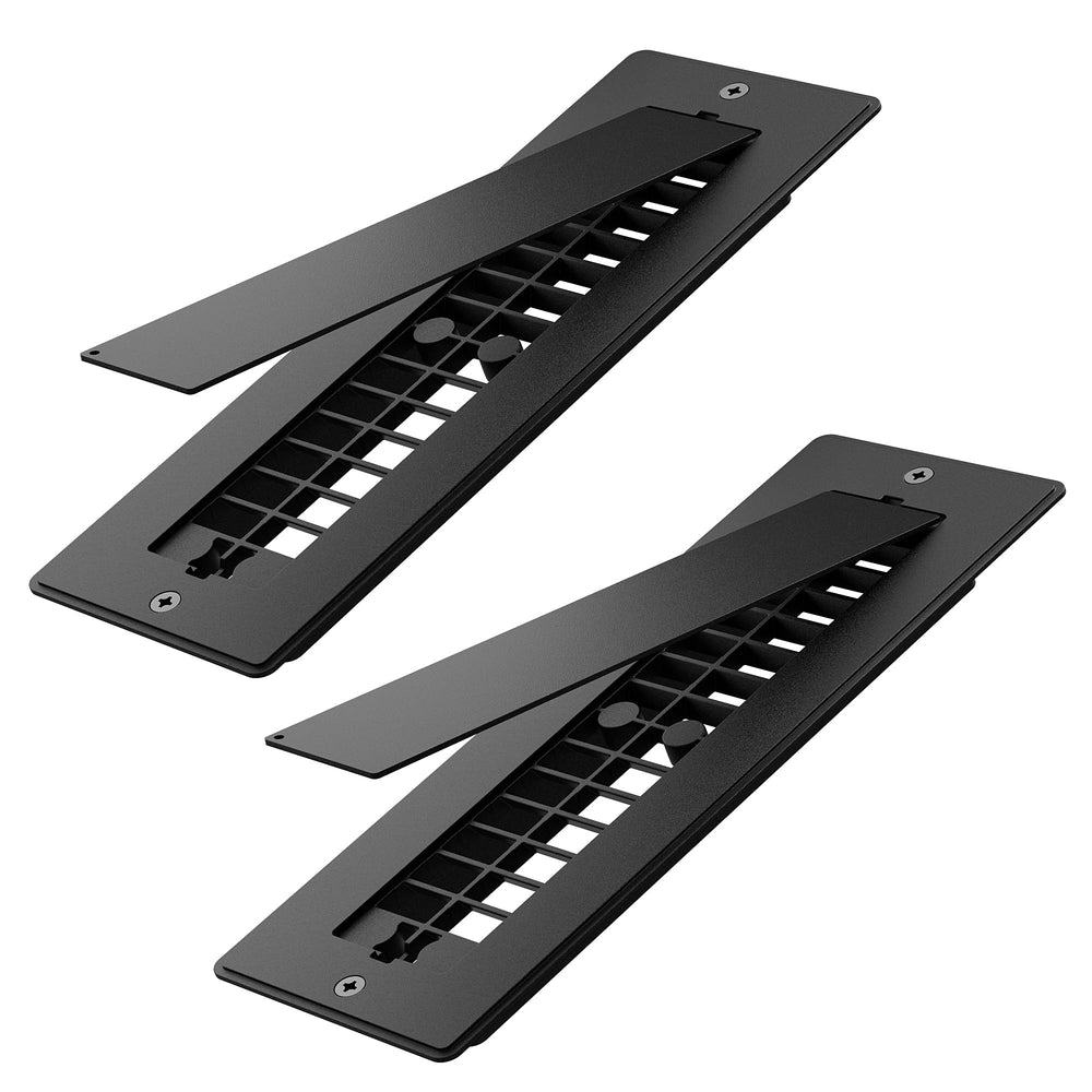 Safoner front view of aluminum floor register showing clean fit and durability