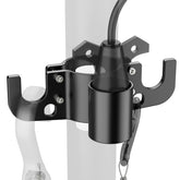 Safoner front view mounted on trailer jack showing neat chain storage and easy access