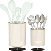 Safoner front view mounted on RV cabinet showing neat utensil storage and easy access