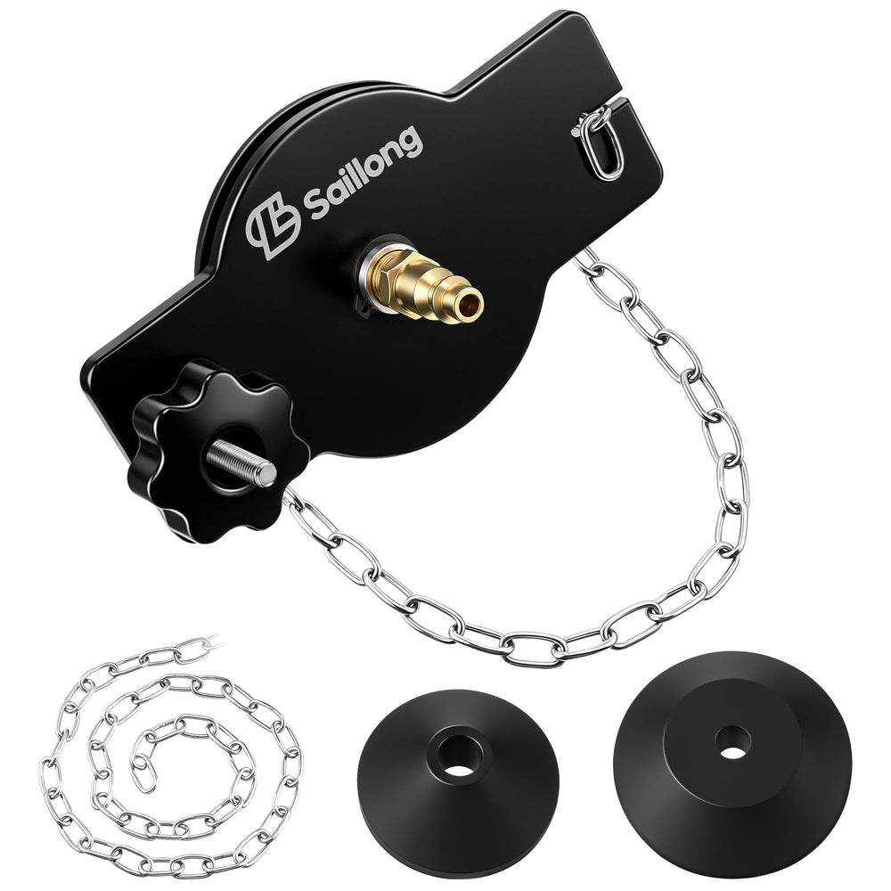 Saillong front view adapter mounted, shows secure fit for rapid bleeding