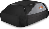 Sailnovo front view of rooftop bag packed and secured, shows extra luggage capacity