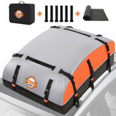 Sailnovo front view rooftop bag mounted on car adds extra luggage space