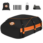 Sailnovo front view of packed rooftop bag showing large capacity and protection