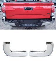 SAIQINGSP chrome end cap installed on Tacoma rear, restores factory look