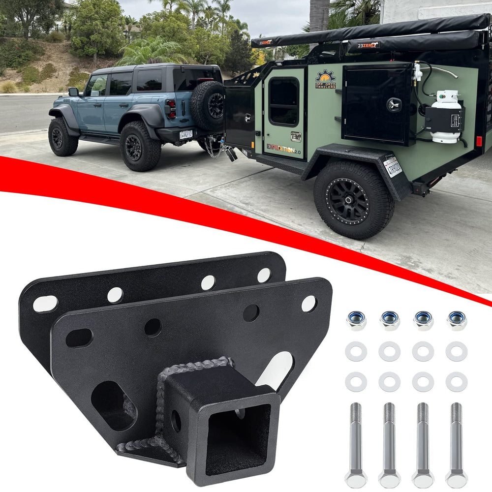Salahii front view of hitch receiver shows fit and sturdy construction benefits