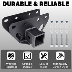 Salahii textured black powder-coat finish resists rust and maintains appearance