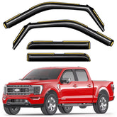 saleago front packaging for Ford F150 SuperCrew shows complete set and fit benefit