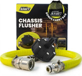 Salt Shift chassis flusher front angle showing compact durable design and ease of use