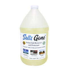 Salts Gone front label showing product benefits and gallon size