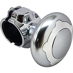 Salty Reef steering wheel knob front view showing compact ergonomic grip and polished finish