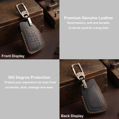 SAMGCHI close-up of leather texture showing premium grain and improved grip
