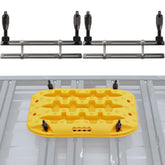 SAMOUT front view of mounted recovery board showing secure fit and low profile