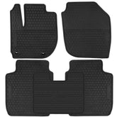 SAN AUTO front left mat showing precise fit and full protection