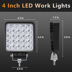 SAN YOUNG close-up of CREE LEDs and convex optics, improves beam clarity