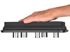 SANDOR collapsed trays stacked flat for compact toolbox storage and portability