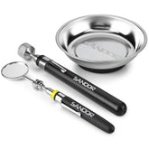SANDOR front view of the three-piece magnetic inspection tool set showing all components and portability