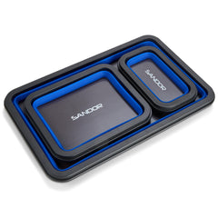 SANDOR large tray expanded with bolts demonstrating secure parts containment