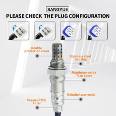 Sangyue sensor closeup of thread and connector, highlighting durable construction and fit
