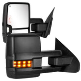 Sanooer front installed mirrors on Silverado, clear wider rear view benefit