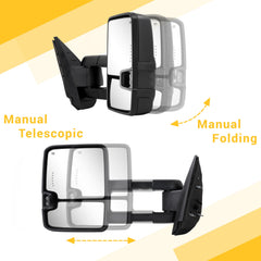 Sanooer LED turn signal illuminated on mirror housing for safer lane changes