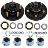 Saree front view hub assembly showing lug pattern and clean finish for secure mounting