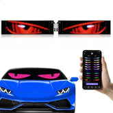 sasecgo front view of LED eyes sign showing bold visual impact