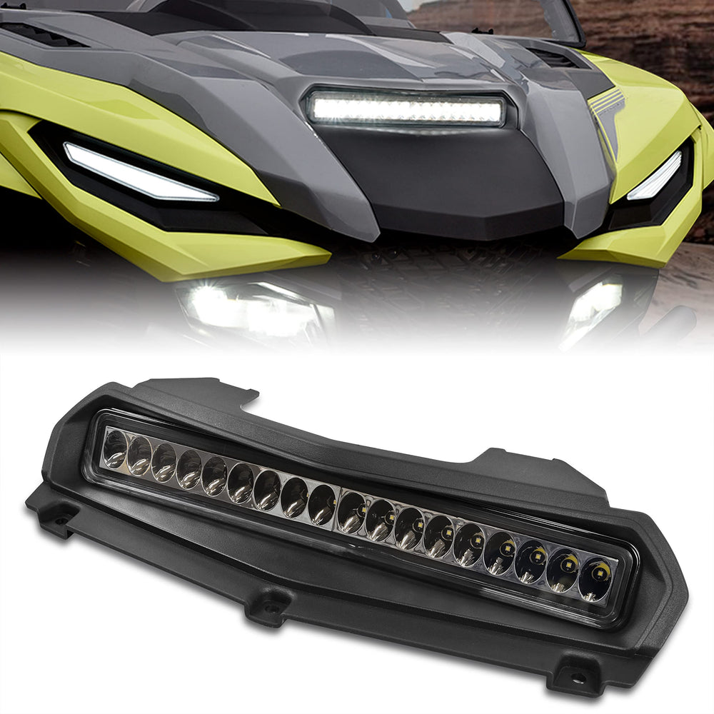 SAUTVS front hood scoop installed on RMAX improves forward visibility