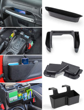 Savadicar front view showing full 4-piece kit and clean black finish for organized storage
