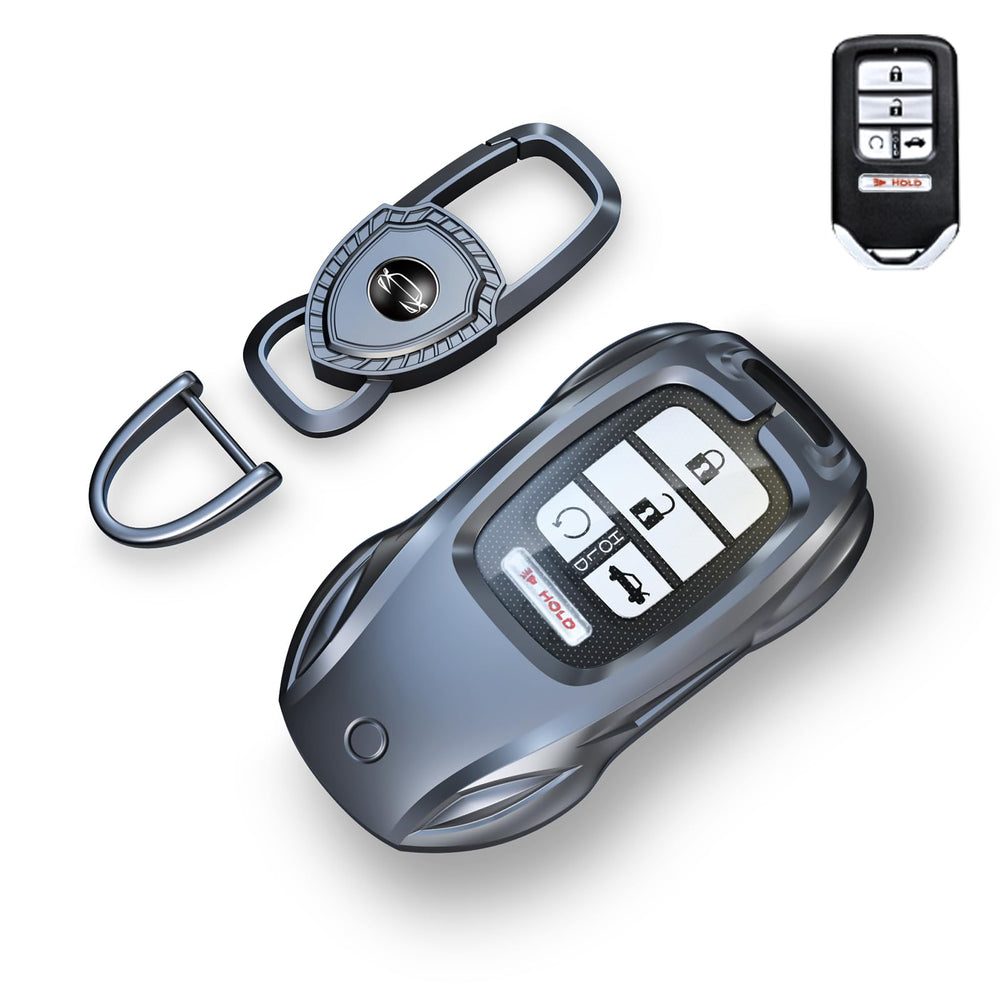 saxsion front view of key fob cover showing shape and clean finish, protects fob