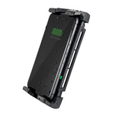 Scanstrut front view showing waterproof charger mount and visible phone for easy access