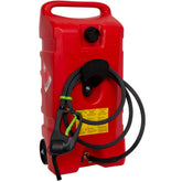 Scepter front view of red Duramax Flo ’N Go showing portability and capacity