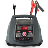 Schumacher SC1281 front panel showing status lights and functions for easy operation