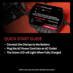 Schumacher SC1300 mounted in engine bay demonstrating compact installation