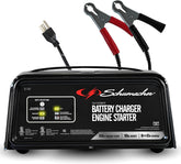 Schumacher SC1305 front view showing controls and compact design for convenient storage